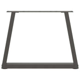 Coffee Table Legs V-Shape 2 pcs Anthracite 50x cm Steel 4012550