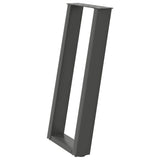 Console Table Legs U-Shaped 2 pcs Anthracite 38x cm Steel 4012782