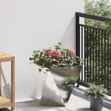 Planter Silver 40 x 40 x 40 cm Stainless Steel 883830