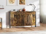 93 x 119cm Rustic-Look Radiator Cover - Brown/Black T3398P552648