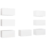 TV Cabinets 7 pcs White 30.5x30x60 cm Engineered Wood 3078743