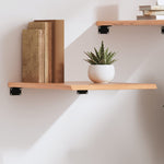ZNTS Wall Shelf Light Brown 40x50x2 cm Treated Solid Wood Oak 363632