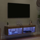 TV Cabinet Set with LED 2 pcs Artisan Oak 60 x 30 x 30 cm 882963