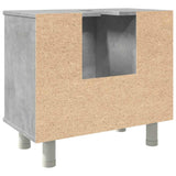 Bathroom Cabinet Concrete Grey 60x32x53.5 cm Engineered Wood 856143