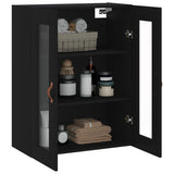 Wall Mounted Cabinet Black 69.5x34x90 cm 828453