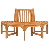 Half Round Tree Bench 160 cm Solid Wood Eucalyptus 319423