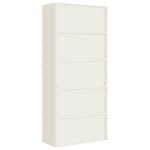 ZNTS File Cabinet White 90x40x240 cm Steel 3188315