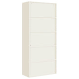 ZNTS File Cabinet White 90x40x240 cm Steel 3188315