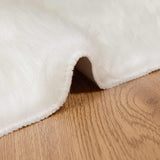 Faux Sheepskin Rug TAFALLA White 100 x 200 cm Polyester 42021459