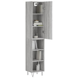 Highboard Grey Sonoma 34.5x34x180 cm Engineered Wood 3199015