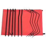 312485 Camping Beds 2 pcs 180x60x19 cm Oxford Fabric and Steel Red