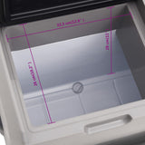 Cool Box with Wheel and Handle Black&Grey 30 L Polypropylene 3154648