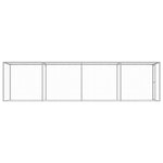 ZNTS Cat Cage 6x1.5x1.5 m Galvanised Steel 146359