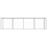 ZNTS Cat Cage 6x1.5x1.5 m Galvanised Steel 146359