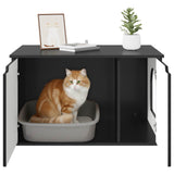 Cat House Black 85 x 55 x 50.5 cm Engineered Wood 8000717
