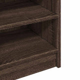 Sink Cabinet Brown Oak 90x29x55 cm Engineered Wood 848128