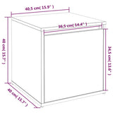 Box Drawer Sonoma Oak 40.5x40x40 cm Engineered Wood 808777