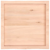 Table Top 60x60x cm Untreated Solid Wood Live Edge 363871