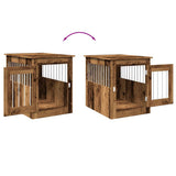 Dog Crate Furniture Old Wood 55x75x65 cm Engineered Wood 857639