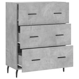 Sideboard Concrete Grey 69.5x34x90 cm Engineered Wood 827872