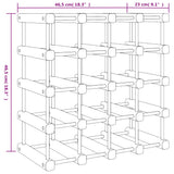 Wine Rack for 20 Bottles 46.5x23x46.5 cm Solid Wood Pine 353751