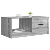 Coffee Table Grey Sonoma 90 x 50 x 37 cm Engineered Wood 895881