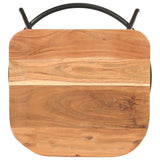 Bar Stools 2 pcs Solid Acacia Wood 320651