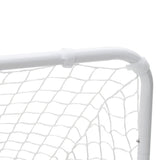 Soccer Goal White 122x81x81 cm Steel 4007966
