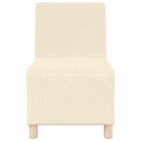 Modular Sofa Unit Armless 3 pcs Cream 55 x 74 x 82 cm 3399822