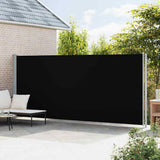 Patio Retractable Side Awning 200x600 cm Black 317970