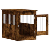 Dog Crate Furniture Smoked Oak 55x80x68 cm Engineered Wood 838327