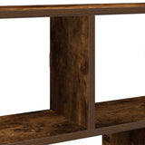 Wall Cube Shelf 12 Compartments Smoked Oak Engineered Wood 860017
