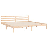 Bed Frame without Mattress 200x200 cm Solid Wood 3195111