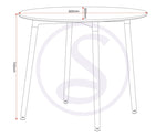 ZNTS Lindon Dining Set 400-401-189