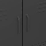 Storage Cabinet Black 80x35x101.5 cm Steel 336142