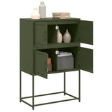 Sideboard Olive Green 68.5x38.5x107 cm Steel 846486