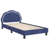 Children's Bed Frame with Headboard Police Blue 90 x 200 cm 42010928