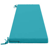 2-Piece Bench Cushions SOEST 2 pcs 100% Polyester Turquoise 949251
