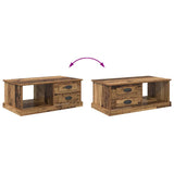 Coffee Table Old Wood 90 x 50 x 35 cm Engineered Wood 881361