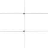 Garden Fence Galvanised Steel 50x1.25 m Silver 149487