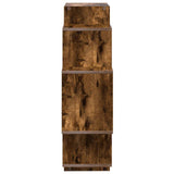 Wall Shelf Smoked Oak 90 x 25 x 90 cm Engineered Wood 8012176