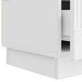 TV Cabinet High Gloss White 147 x 34.5 x 27 cm Engineered Wood 895399