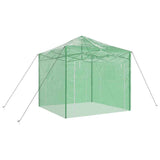 Greenhouse with Pop-up Frame Green 290 x 290 x 315 cm Iron 42006643