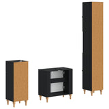 3 Piece Bathroom Cabinet Set ALKMAAR Engineered Wood 3417829