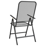 Folding Chairs 2 pcs Expanded Metal Mesh Anthracite 317340