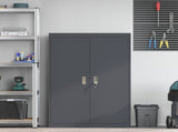 Storage Cabinet Anthracite 90 x 40 x 140 cm Steel 3406162