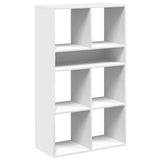 Book Cabinet White 66x31x112 cm Engineered Wood 860301