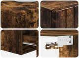 Bathroom Furniture Set 3 pcs Smoked Oak 33 x 34.5 x 160 cm 3406088