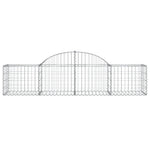 Arched Gabion Baskets 13 pcs 200x50x40/60 cm Galvanised Iron 3146268
