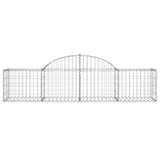 Arched Gabion Baskets 13 pcs 200x50x40/60 cm Galvanised Iron 3146268